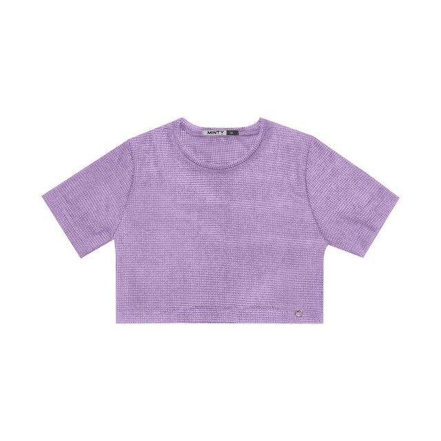 Blusa Juvenil Feminina Com Sobreposição Minty Roxo