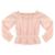 Blusa Juvenil Look Jeans Ciganinha Collor - ROSA - 10 - Rosa