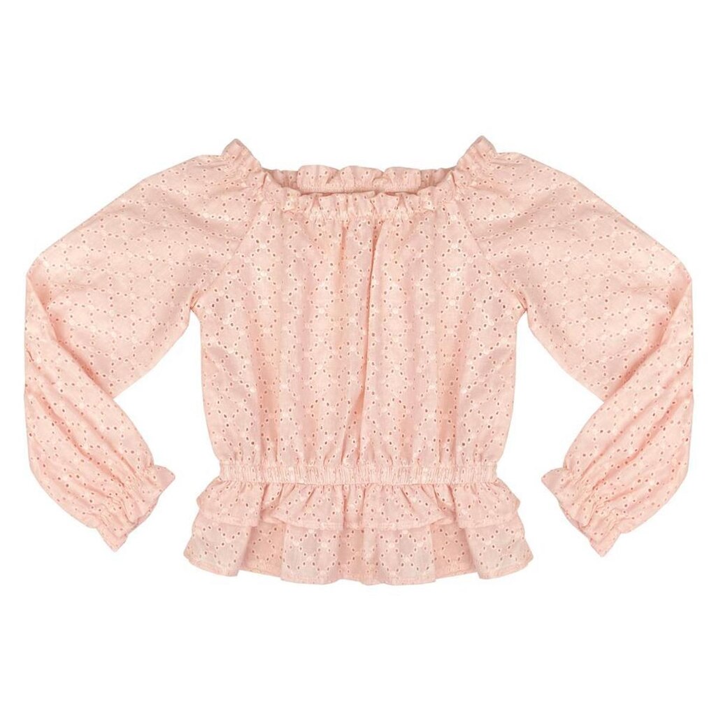 Blusa Juvenil Look Jeans Ciganinha Collor - ROSA - 10