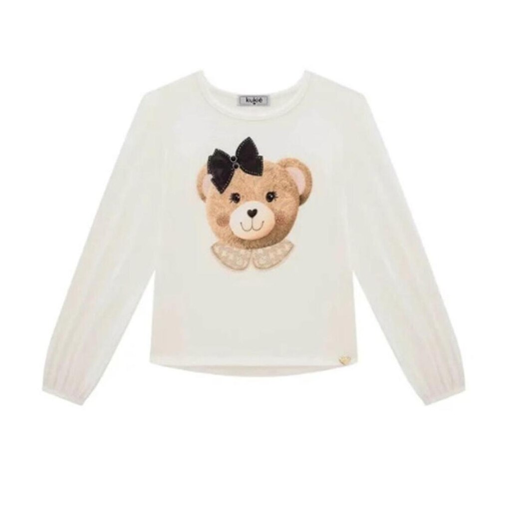 Blusa Kukie Malha Manga Longa Feminina