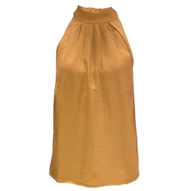 Blusa Lado Avesso Halter Toast Feminina