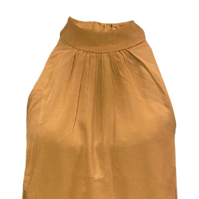 Blusa Lado Avesso Halter Toast Feminina
