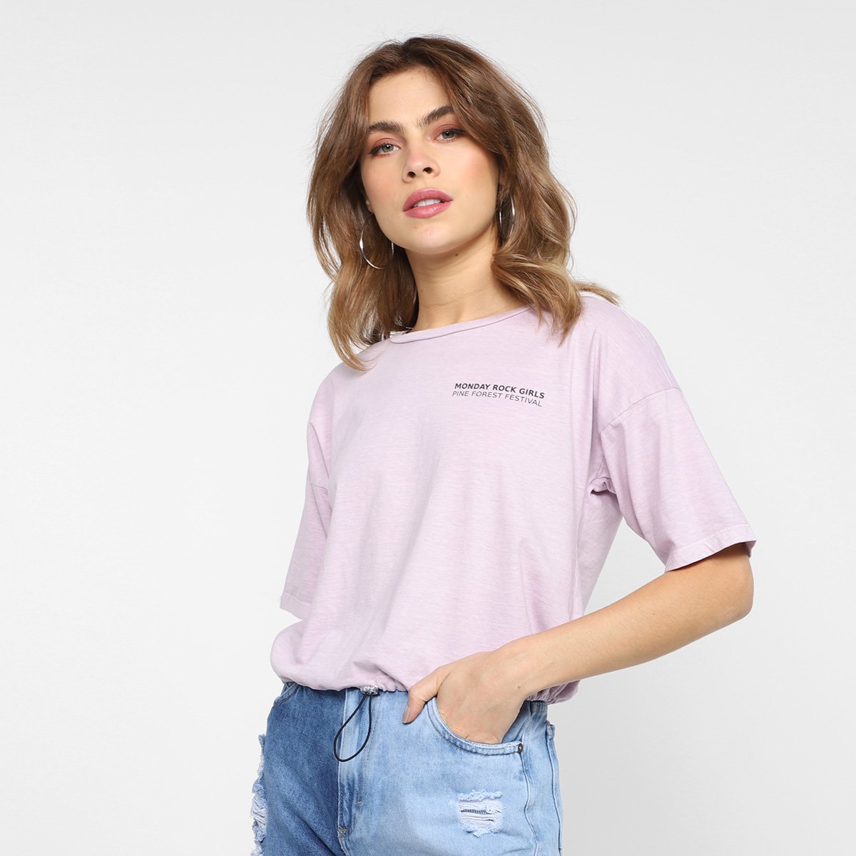 Blusa Lecimar Silk Rock Girl Posterior Barra Elástico Feminina - Lilás é ruim? Blusa Lecimar Silk Rock Girl Posterior Barra Elástico Feminina - Lilás é boa?