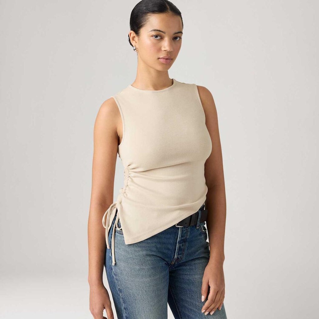 Blusa Levi's Alila Assimétrica Bege Feminina