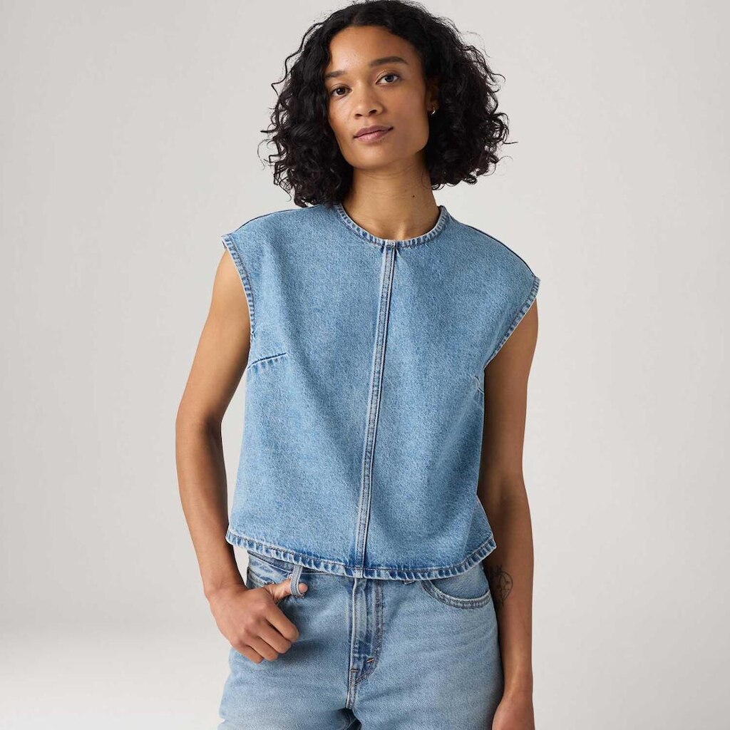 Blusa Levi's Denin Lavagem Clara Feminina