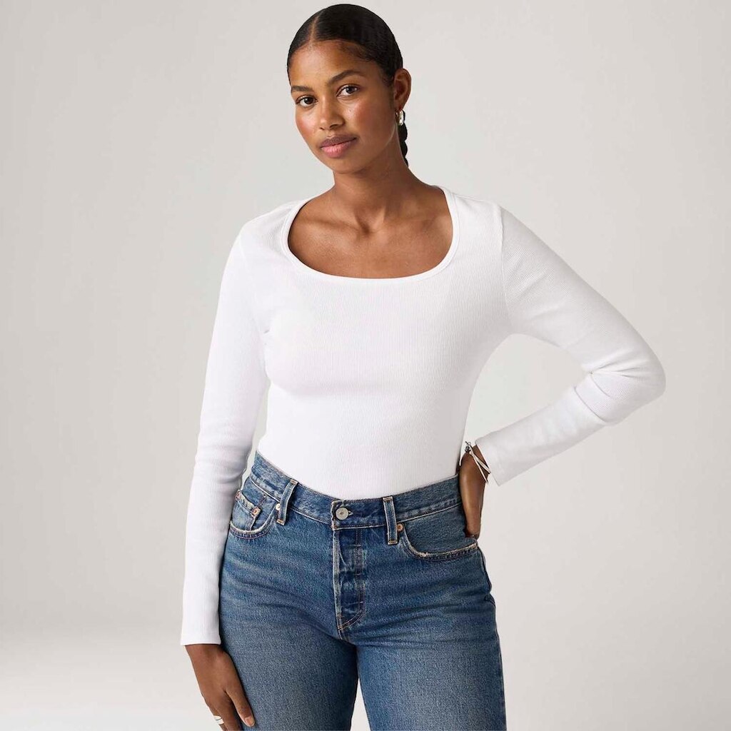 Blusa Levi's Essential Branca Manga Longa Feminina
