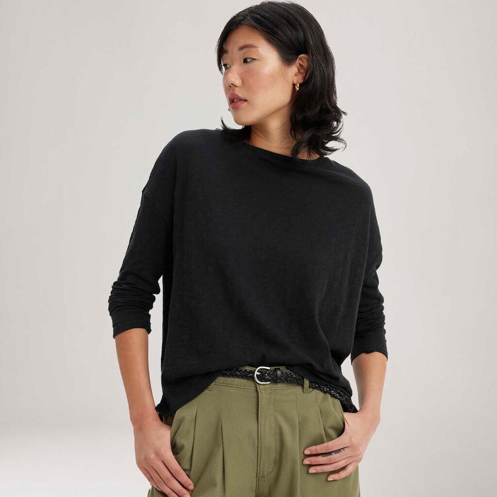 Blusa Levi's Margot Preta Manga Longa Feminina
