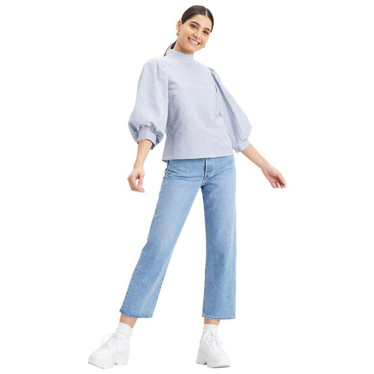 blusa cropped levis