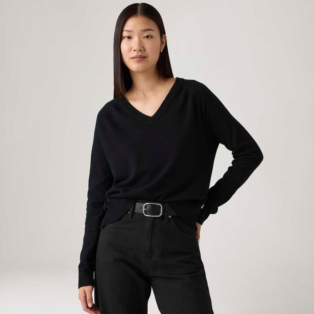 Blusa Levi's Tara Pullover Preta Manga Longa Feminina