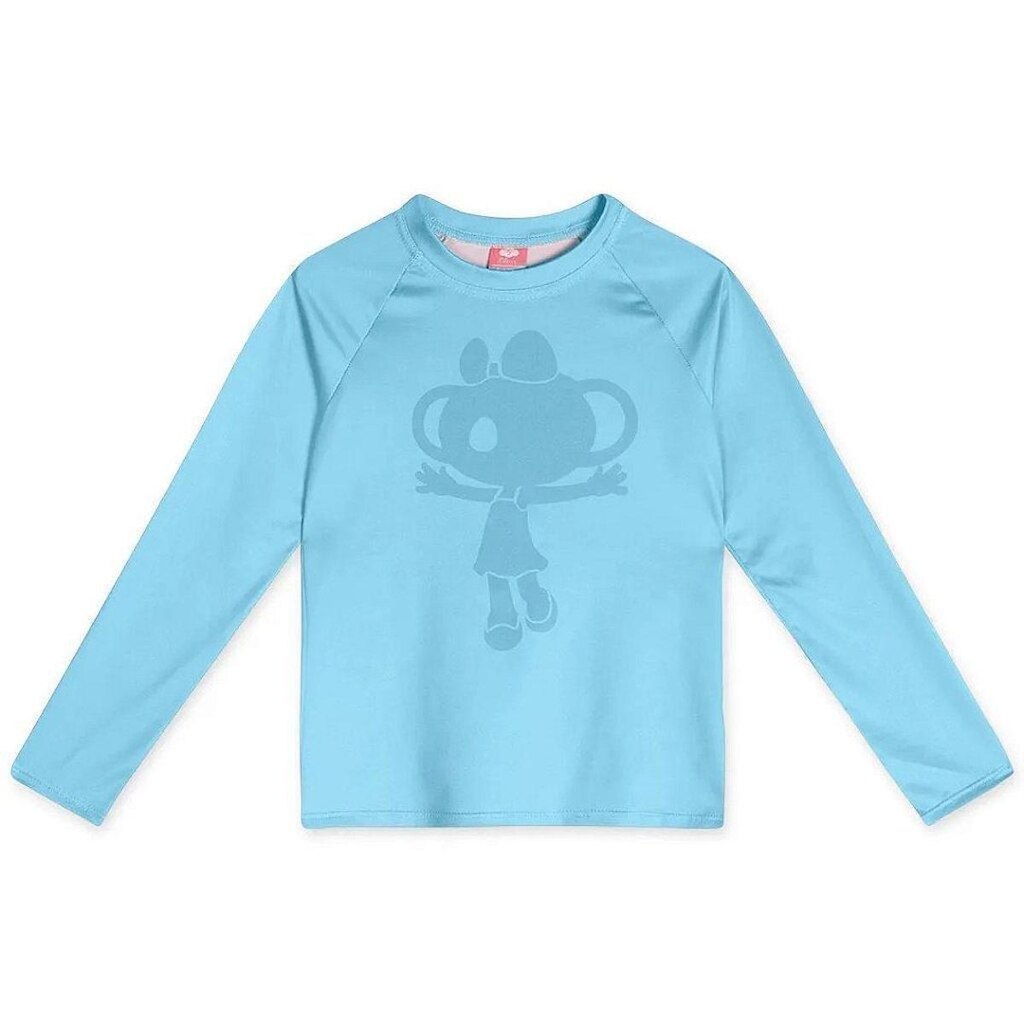 Blusa Lilica Ripilica Proteção Manga Longa Solar Azul