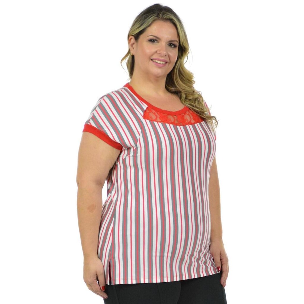 Blusa linda renda fenomenal Pink 56