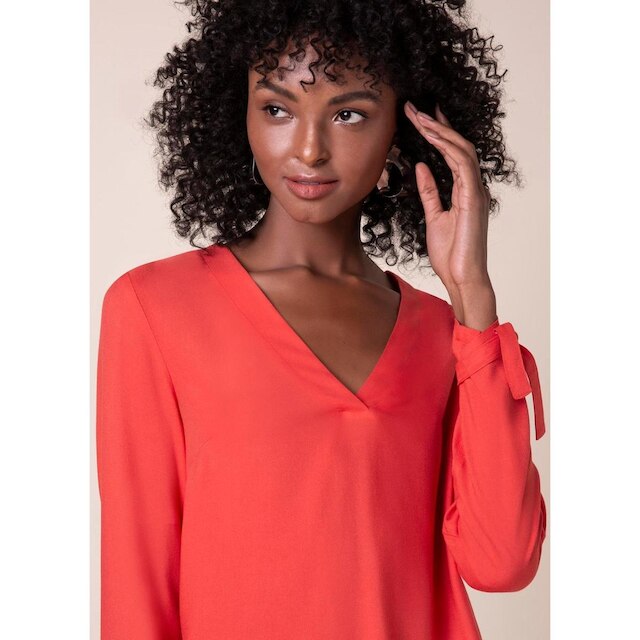 Blusa Lisa Amarração  Vermelho vivo GG