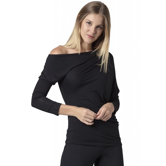 Blusa Longa Amazonia Vital Assimétrica Lisa Feminina