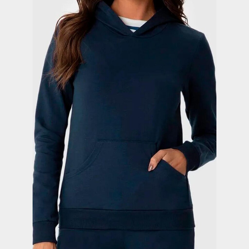 Blusa Malwee Básica Com Capuz Feminina