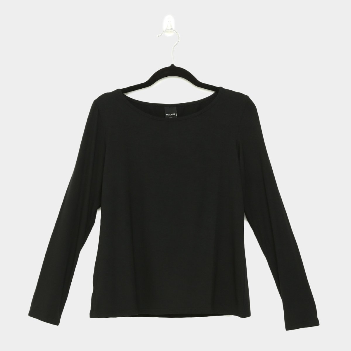 Blusa Malwee Manga Longa Básica Feminina - Preto Menor preço em Blusa Malwee Manga Longa Básica Feminina - Preto