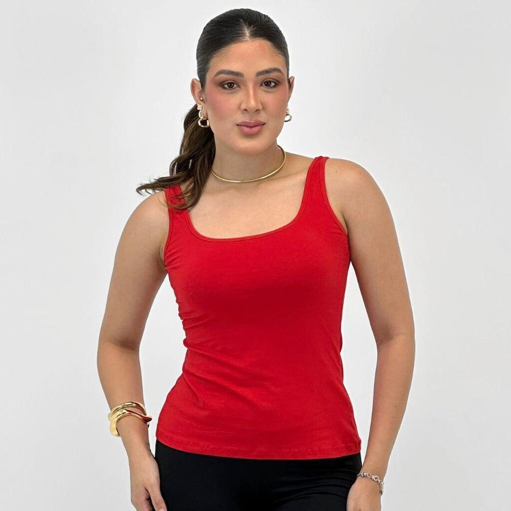 Blusa Malwee Regata Básica Feminina