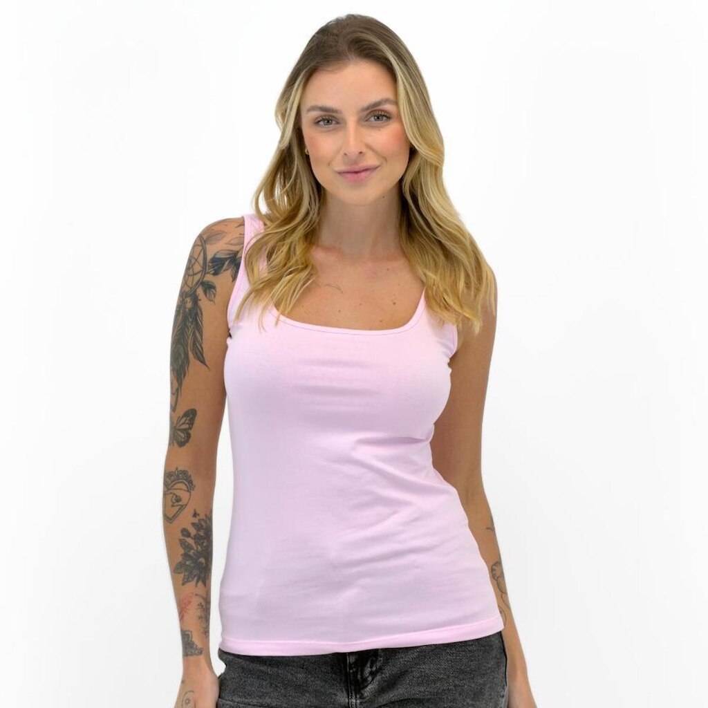 Blusa Malwee Regata Básica Feminina