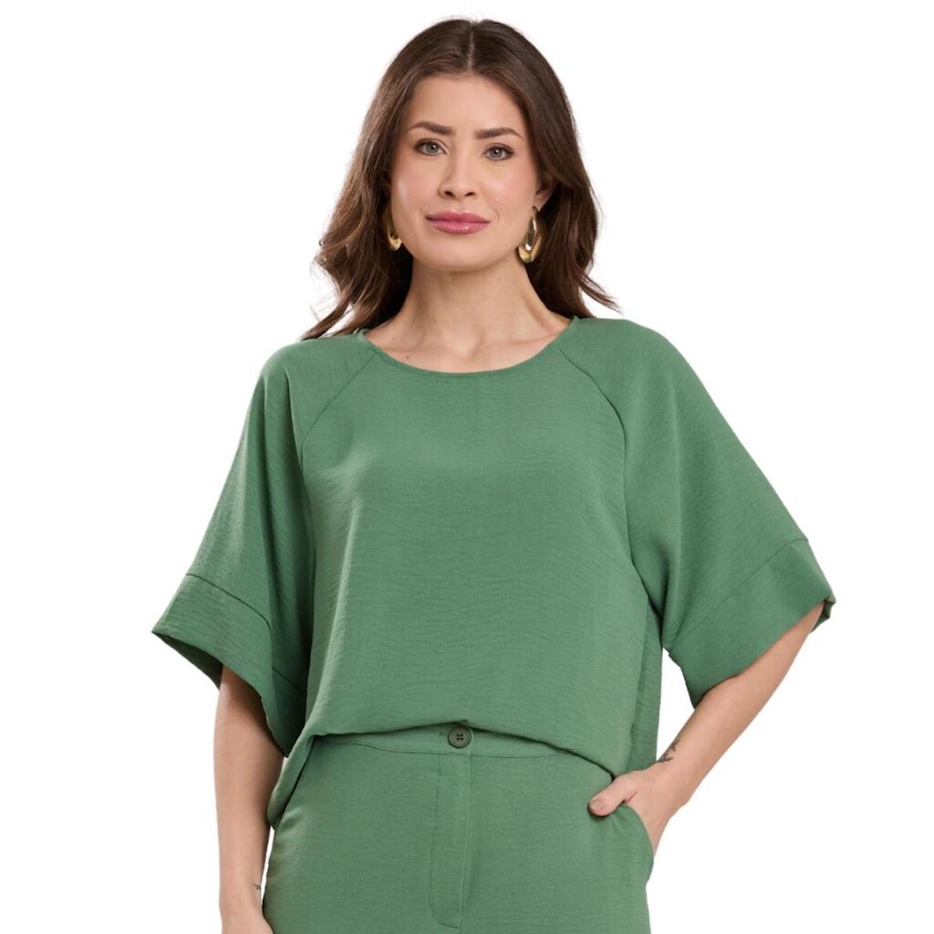 BLUSA MANGA CURTA AISTHY FEMININO REF: AIS810418