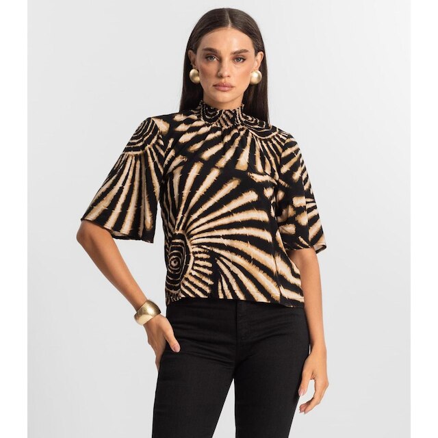 Blusa Manga Flutuante de Viscose Endless Feminino