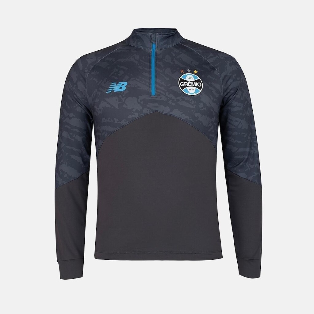 Blusa Manga Longa 1/2 Zíper Treino Grêmio 2026 Masculina