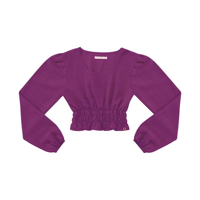 Blusa Manga Longa Feminina Em Air Flow Endless Roxo