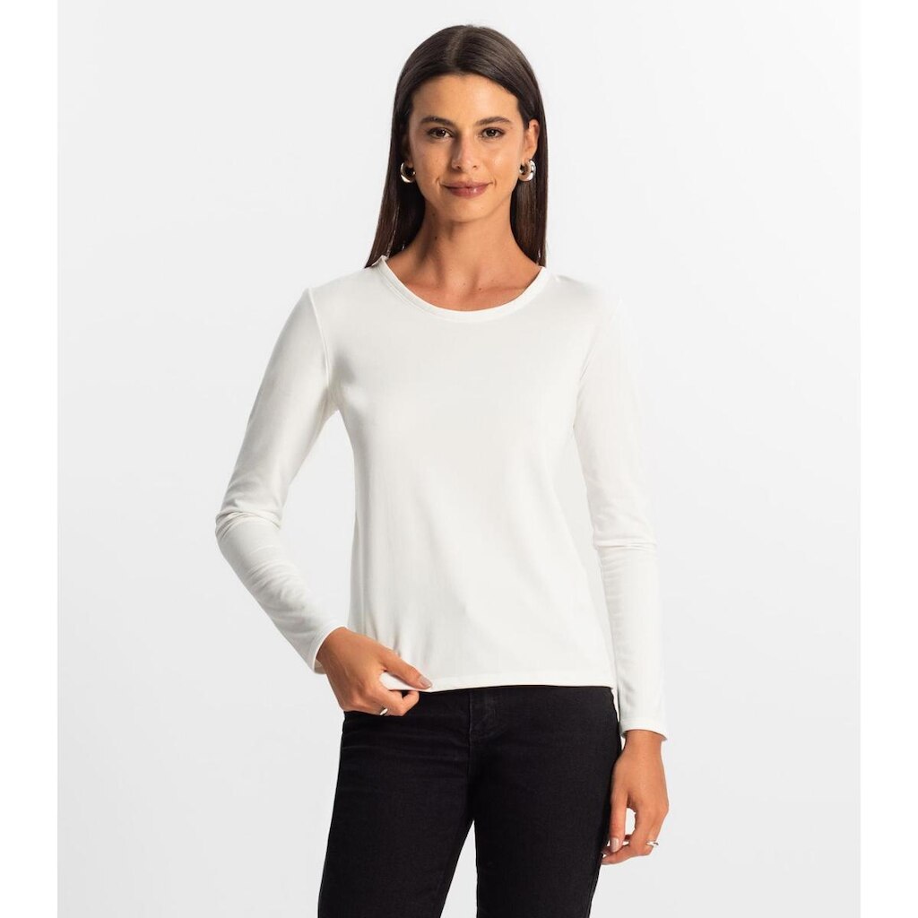 Blusa Manga Longa Feminina Rovitex Bege