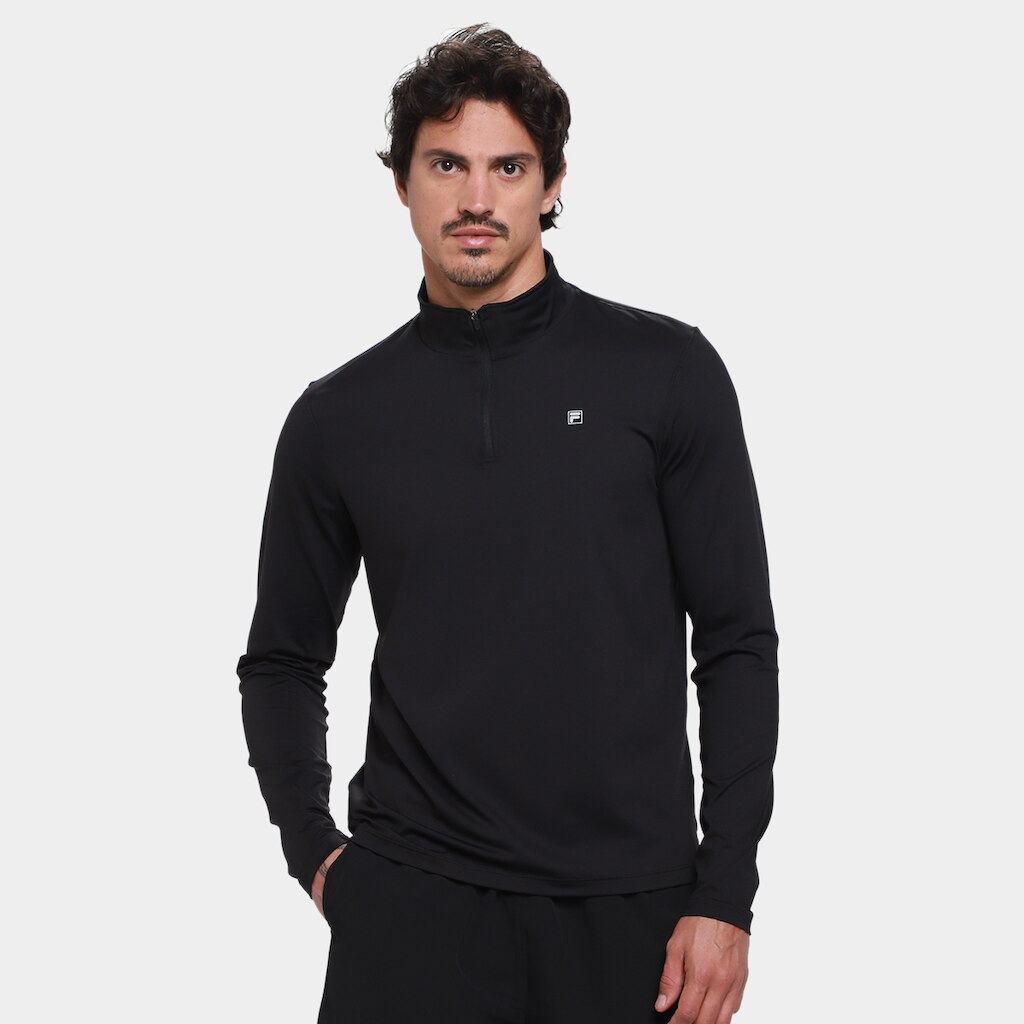 Blusa Manga Longa Fila Half Com Zíper Life Masculina