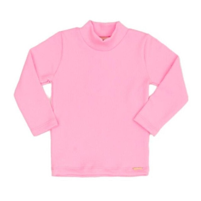 Blusa manga longa gola alta canelada Have Fun