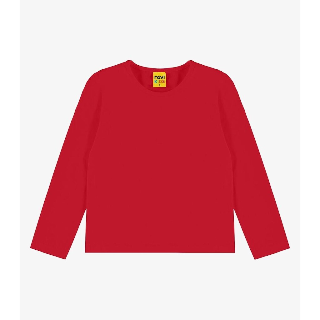 Blusa Manga Longa Infantil Feminina Rovitex Kids Vermelho