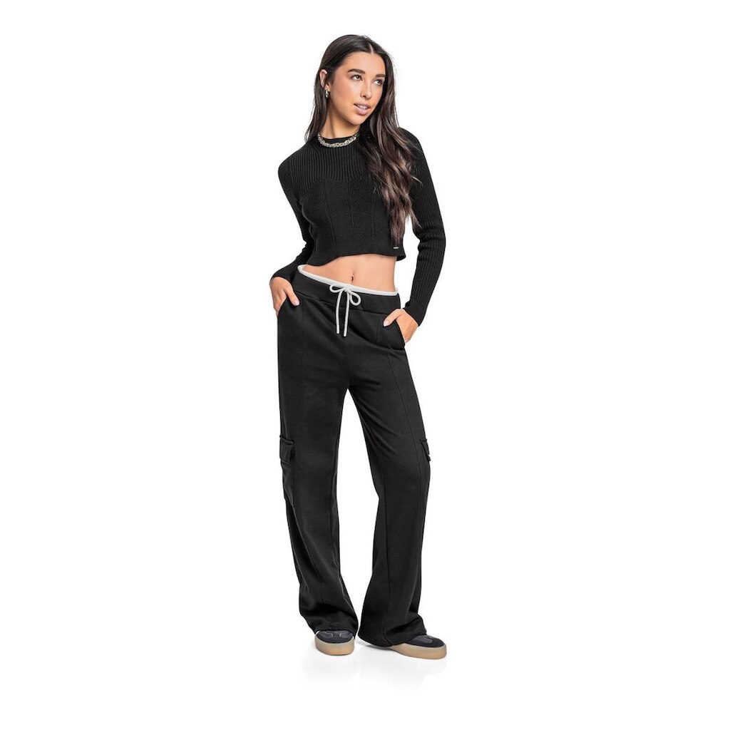 Blusa Manga Longa Juvenil em Tricô Gloss