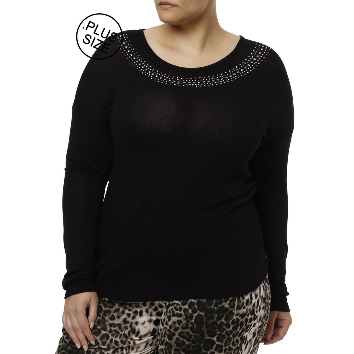 blusas manga longa plus size