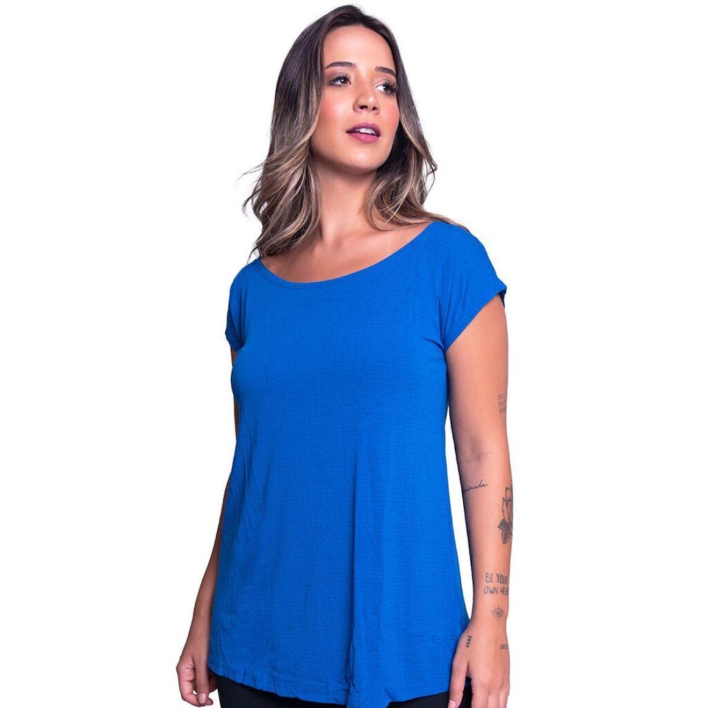 Blusa Marcela Mullet Lisa Bella Fiore Manga Roupa Para Academia Treino Moda Fitness