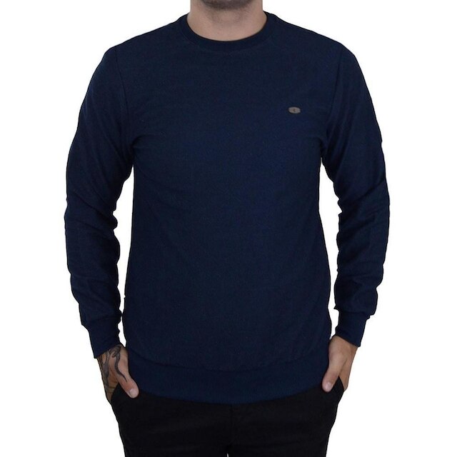 Blusa Masculina Applicato Moletom Marinho Navy - APT37