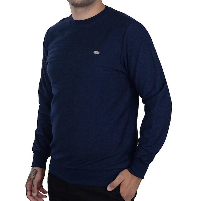 Blusa Masculina Applicato Moletom Marinho Navy - APT37