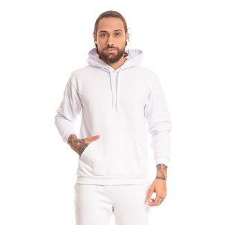 Blusa Masculina Canguru Capote Bobojaco Basica Esportiva Treino Moletom Flanelado