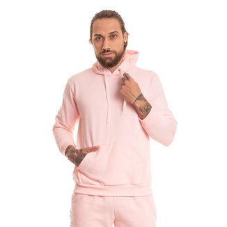Blusa Masculina Canguru Capote Bobojaco Basica Esportiva Treino Moletom Flanelado
