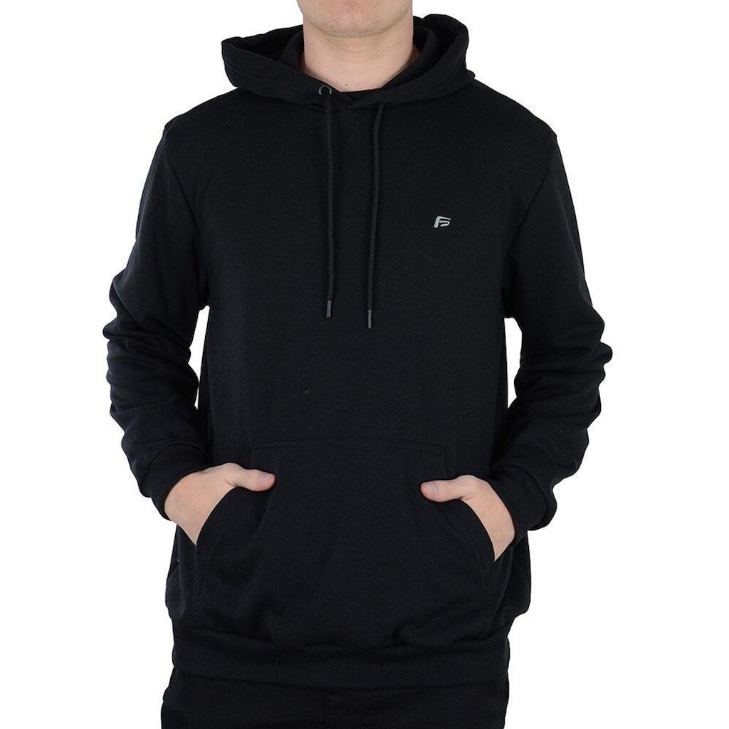 Blusa Masculina Freesurf Moletom Canguru Preta - 1110