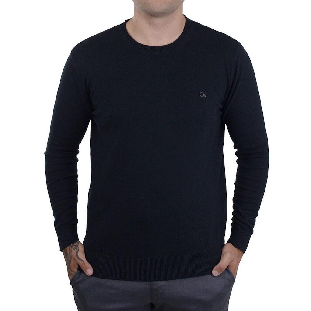 Blusa Masculina Ogochi Sueter Tricot Slim