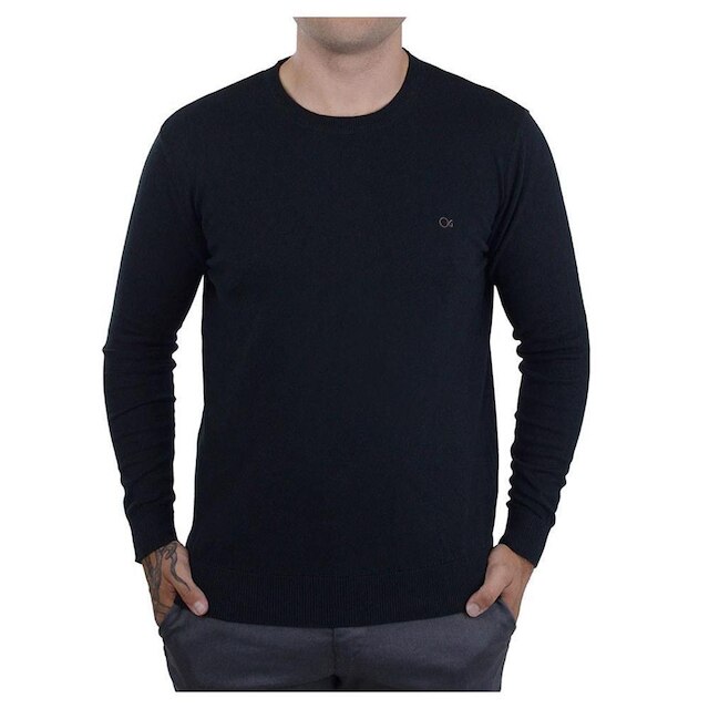 Blusa Masculina Ogochi Sueter Tricot Slim