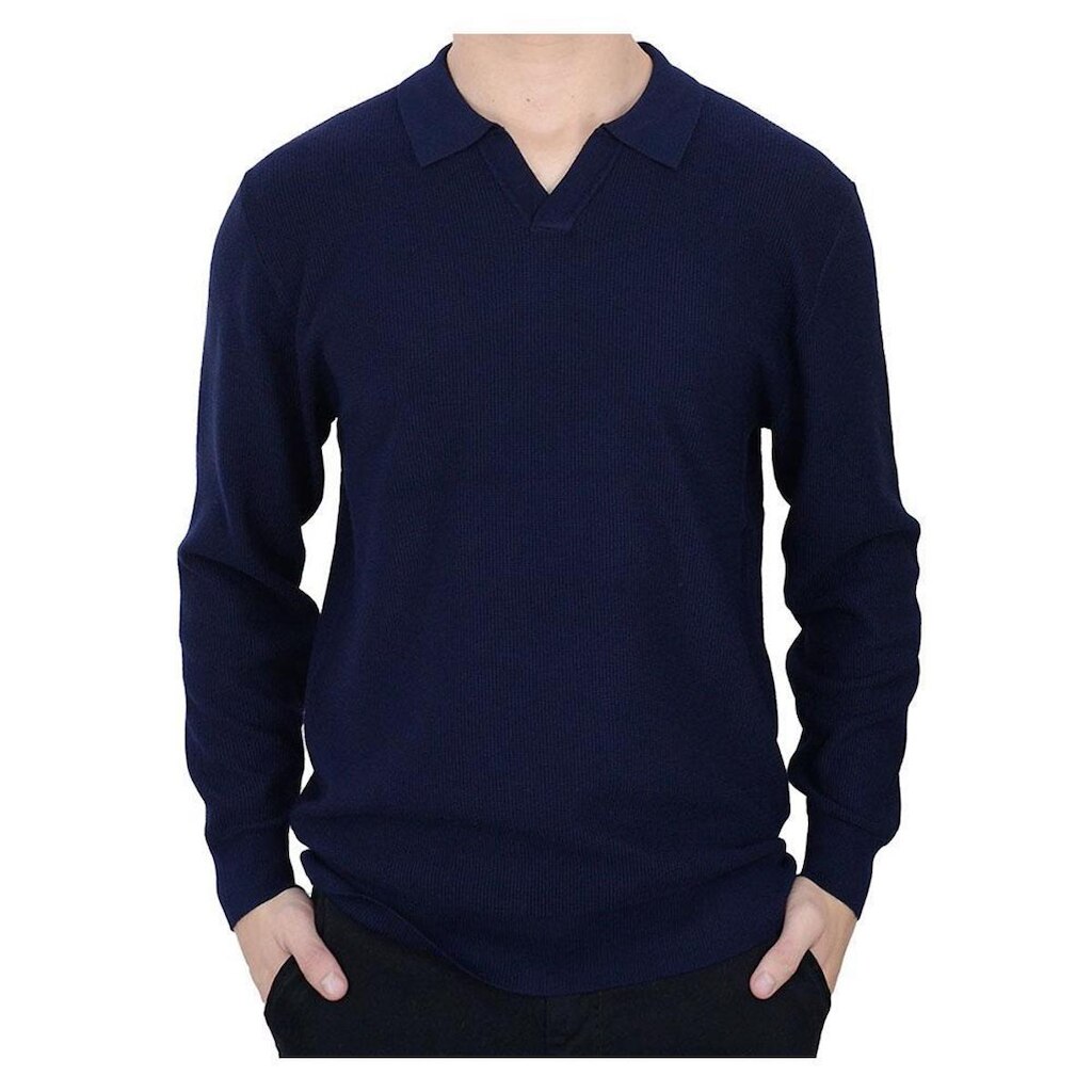 Blusa Masculina Pellini Tricot Gola Polo Marinho - CAM16635