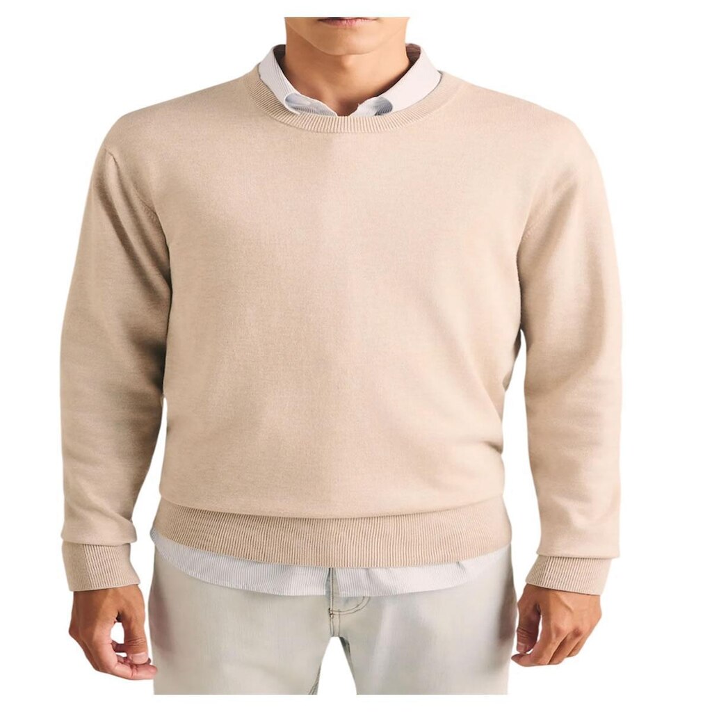 Blusa Masculina Reserva Suéter Tricot Bege Aveia - 0100