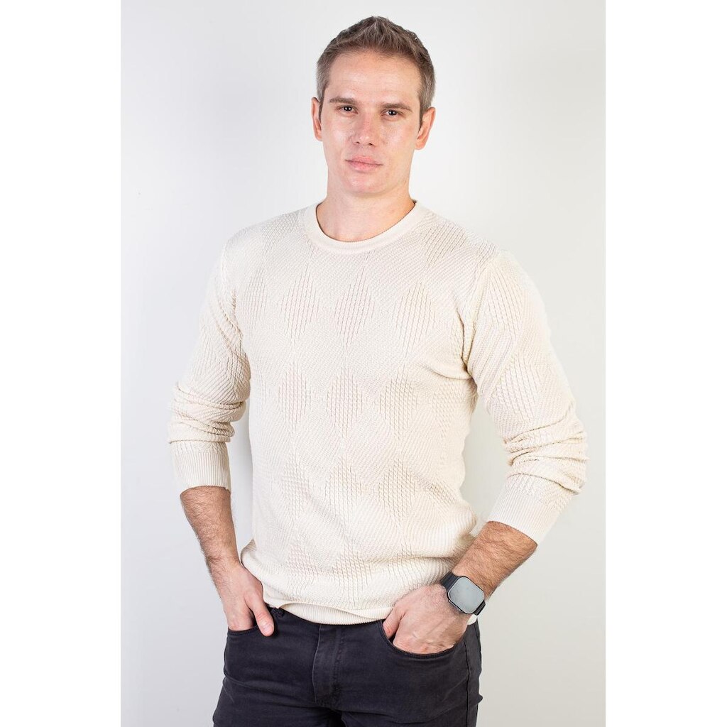 Blusa masculina trabalhada gola redonda 90216