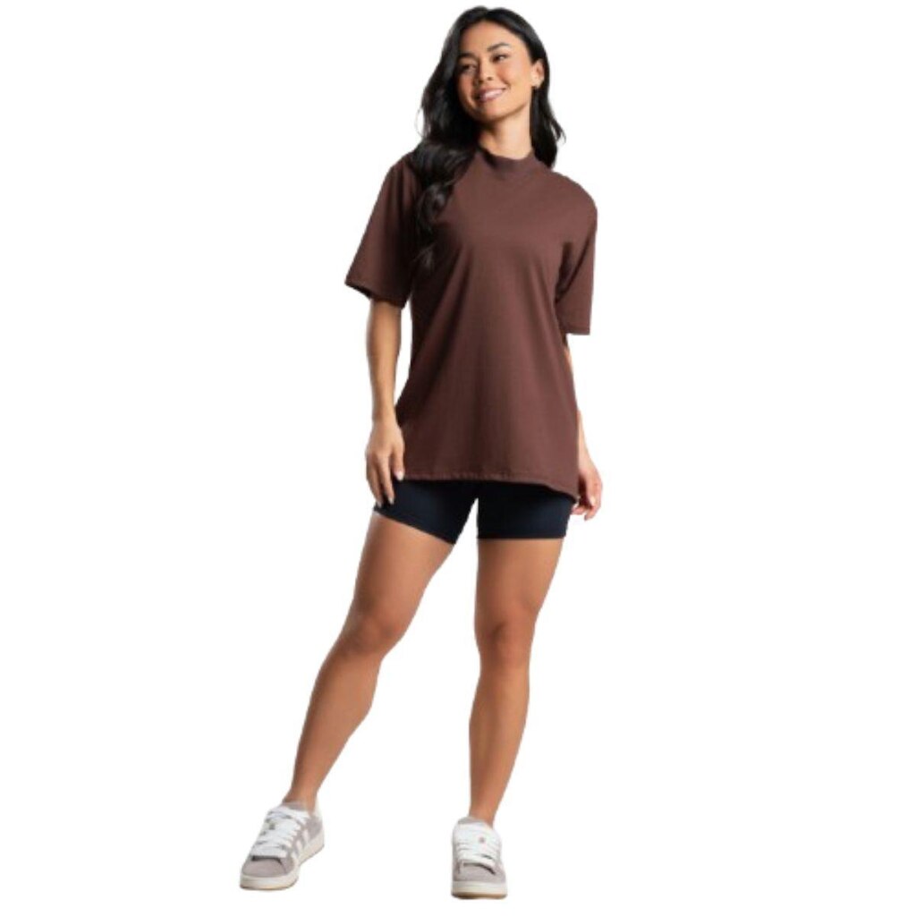 Blusa Max T-Shirt Fitness Algodão Serra e Mar Gola Alta Roupa Básico Para Treino Moda Academia