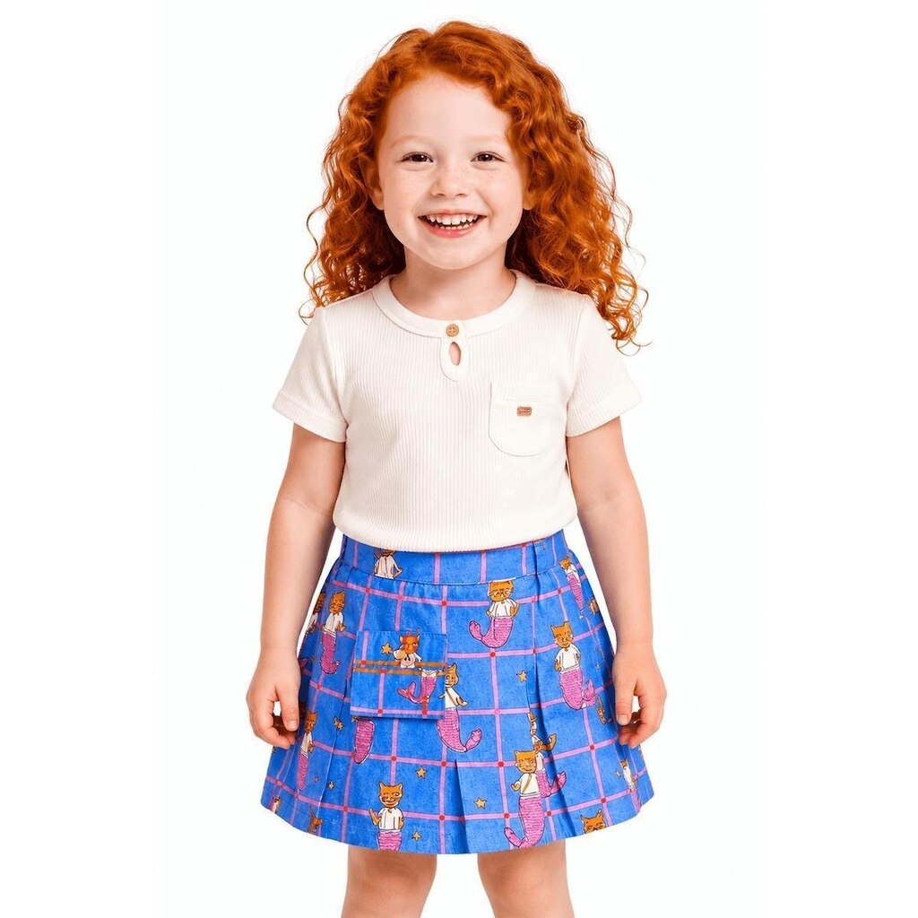 Blusa Menina Animadoras Subaquáticas Alphabeto