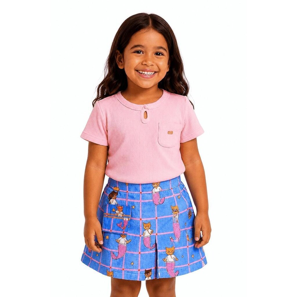 Blusa Menina Animadoras Subaquáticas Alphabeto