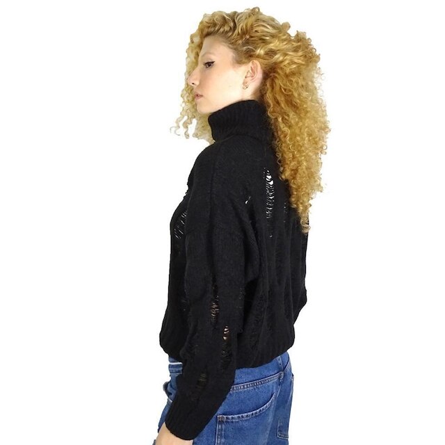 Blusa Midas Malhas Gola Alta Destroyed - 1060