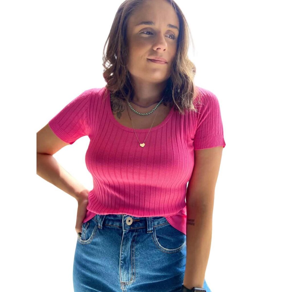 Blusa Modal Canelada