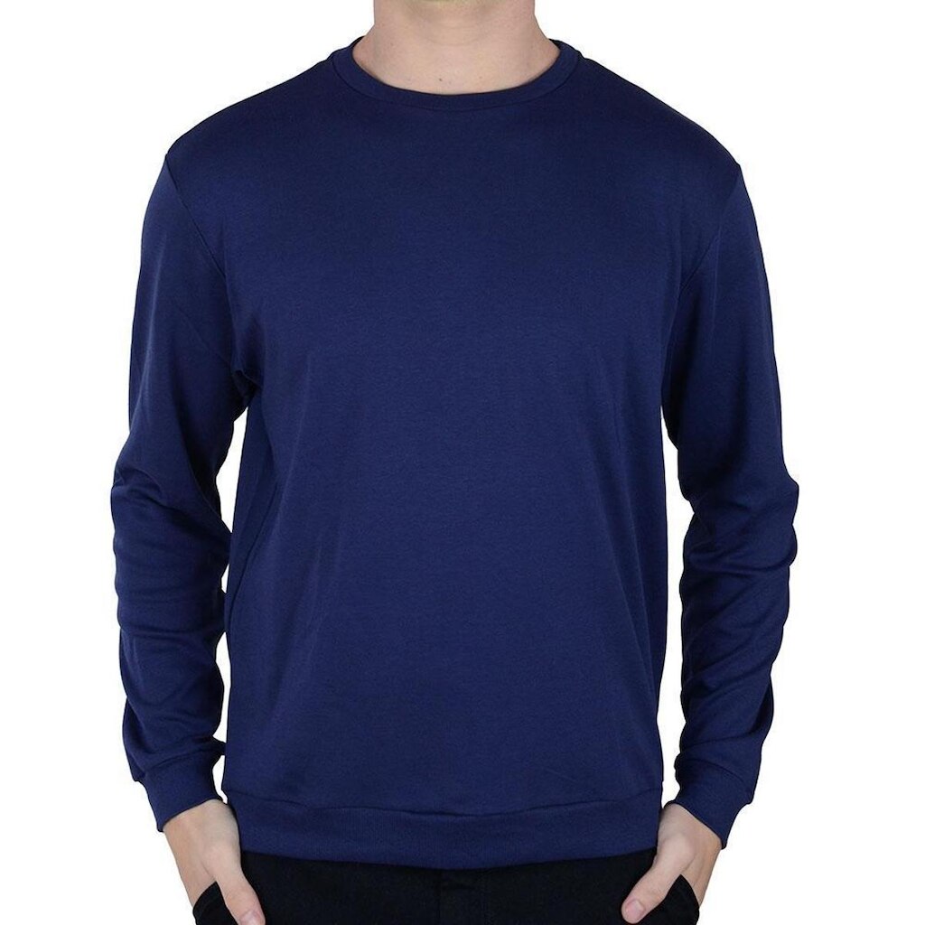 Blusa Moletinho Masculina Docthos Slim Marinho - 4768