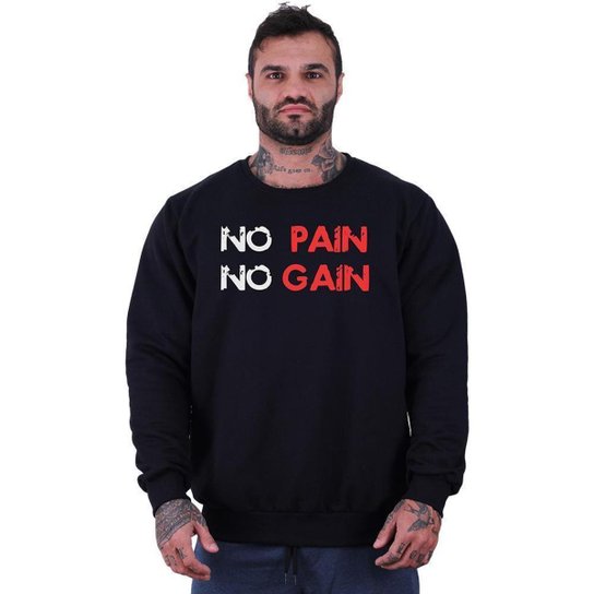 Blusa Moletom Basic MXD Conceito Sem Touca Moda Fitness De Treino