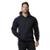 Blusa Moletom Bolso Canguru Com Capuz Masculino Básico Liso Frio - Preto